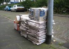 Oud papier-inzamelen voortaan zonder vrijwilligers 